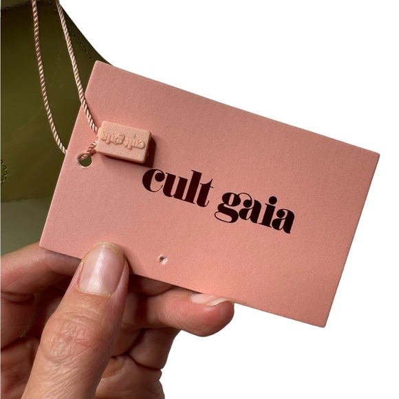 Cult Gaia | NWT Mini Astrea Top Handle Bag in Palm Green - Picture 6 of 11